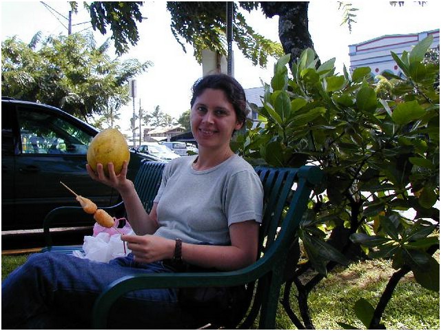 256_karen_with_tropical_fruit_lunch.JPG