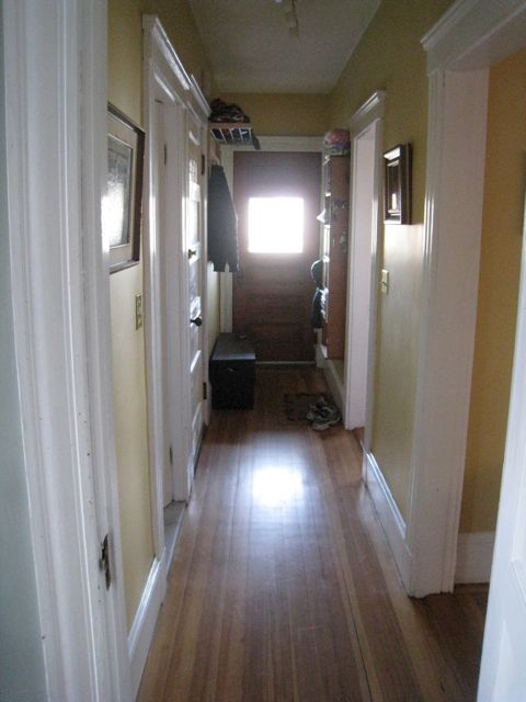 hall to front door and front porch