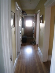 hall to front door and front porch