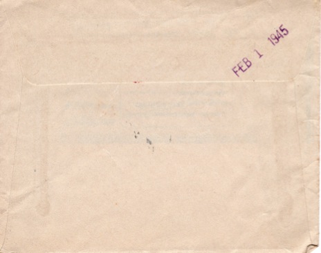1945-02-07 V-MAIL envelope back