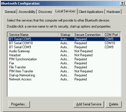 Add serial ports