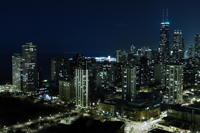Chicago by night. December 31, 2009
